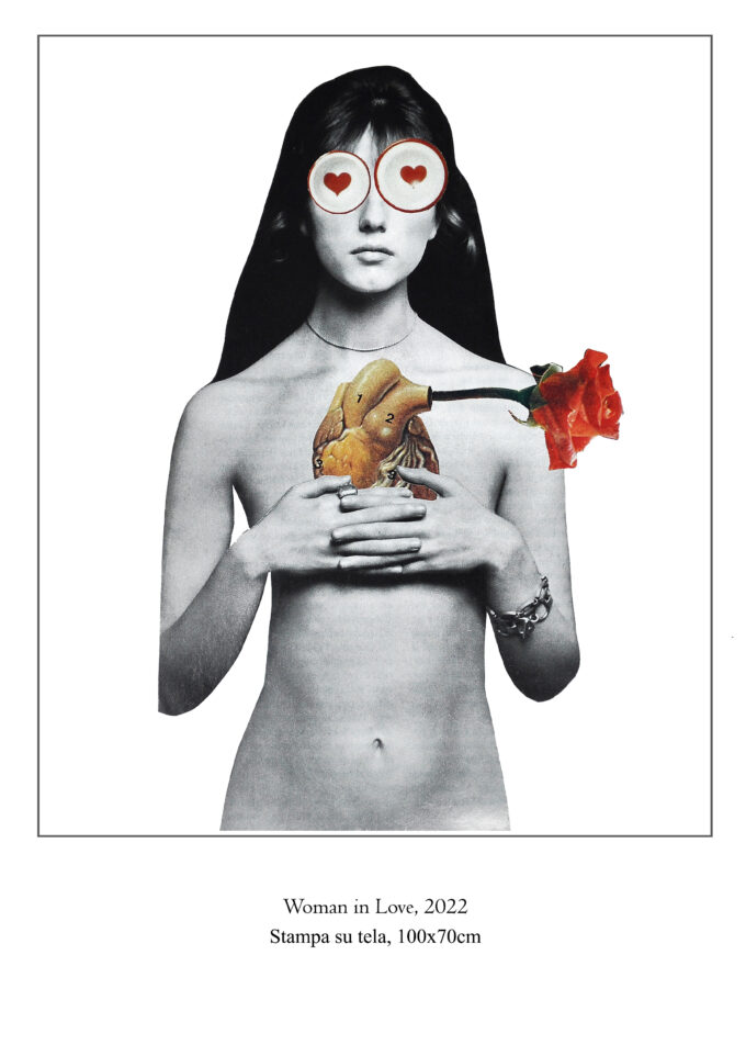 Collage "Woman in Love"