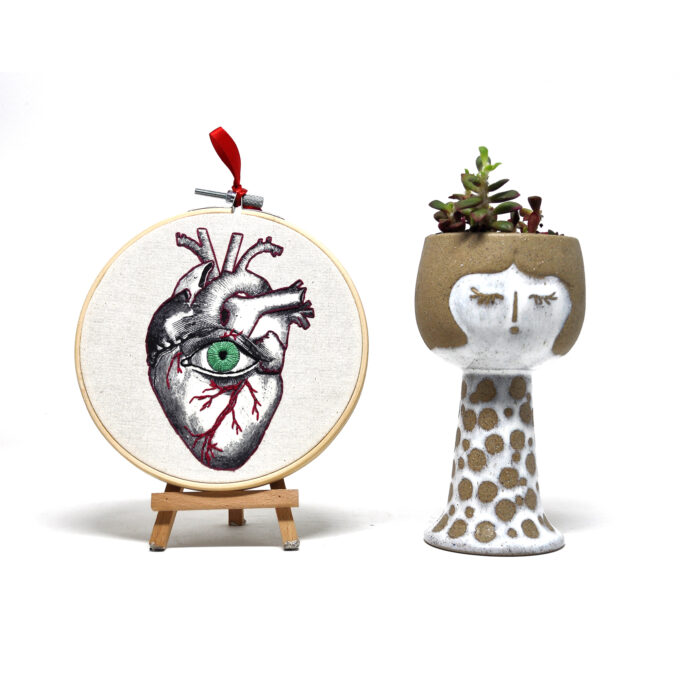 Ricamo Moderno - Cuore Anatomico