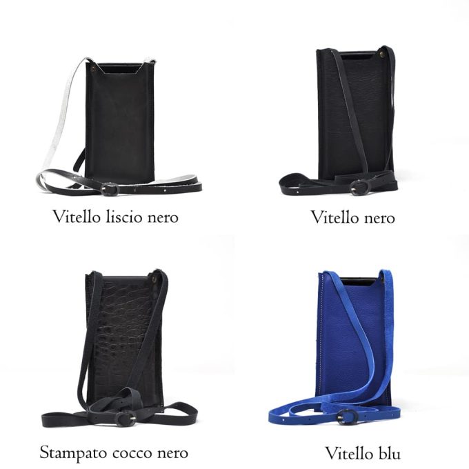Portacellulare di pelle con tracolla