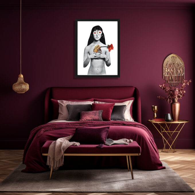 Collage "Woman in Love"