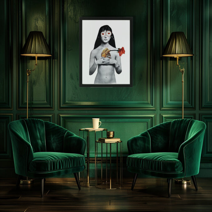 Collage "Woman in Love"